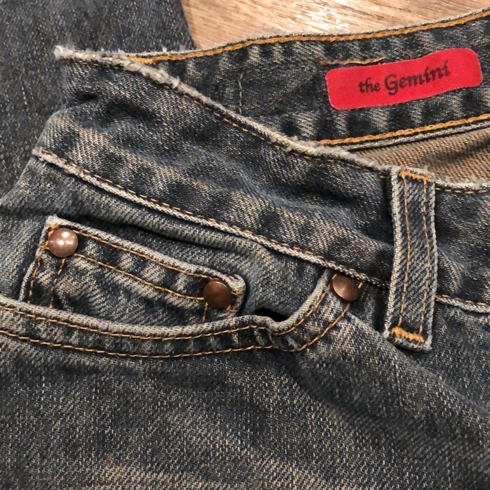 AG Adriano Goldschmied The Gemini Frayed Edge‎ Bootcut Jeans Size 27 - Picture 3 of 9